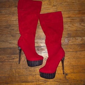 Kush kouture spiked platform stiletto